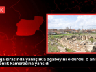 Kavga srasnda yanllkla aabeyini ldrd, o anlar gvenlik kamerasna yansd