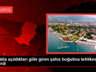 Kay�kla a��ld�klar� g�le giren �ah�s bo�ulma tehlikesi ge�irdi