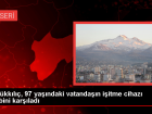 Kayseri B�y�k�ehir Belediye Ba�kan�, 97 ya��ndaki vatanda��n i�itme cihaz� talebini yerine getirdi