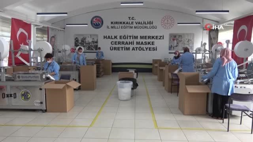 Krkkale'de 160 milyon cerrahi maske retildi