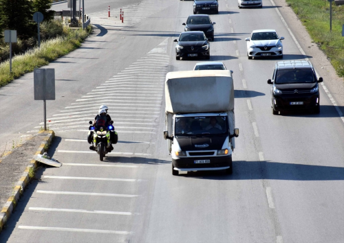 Krkkale'de Motosikletli Acil Salk Ekipleri Grev Banda