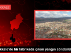 K�r�kkale'deki Fabrikada Patlama Sonras� Yang�n S�nd�r�ld�