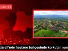 K�rklareli'nde hastane bah�esinde korkutan yang�n