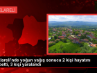 K�rklareli'nde yo�un ya��� sonucu 2 ki�i hayat�n� kaybetti, 3 ki�i yaraland�
