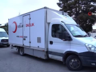 K�z�lay mobil sa�l�k ara�lar� ilk g�n 600'den fazla depremzedeye ula�t�