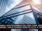 K���k�ekmece'de Ters Y�nde �lerleyen Otomobil Dereye U�tu: 8 Yaral�