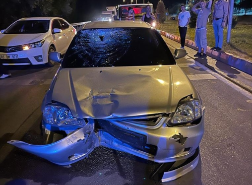 Ktahya'da Otomobil ile Motosiklet arpmas: 3 Yaral