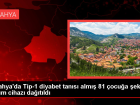 K�tahya'da Tip-1 diyabet tan�s� alm�� 81 �ocu�a �eker �l��m cihaz� da��t�ld�