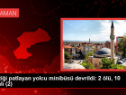 Lasti�i patlayan yolcu minib�s� devrildi: 2 �l�, 10 yaral� (2)
