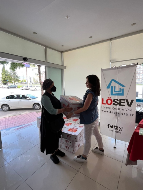 L�SEV, �orum'da kanser hastalar�na et yard�m� yapt�