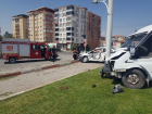Malatya'da minib�s ile otomobilin �arp��mas� sonucu 2 ki�i yaraland�