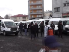 Malazgirt'te toplu ta��ma ara�lar� dezenfekte ediliyor