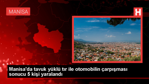 Manisa'da tavuk ykl tr ile otomobil arpt: 2'si ar 5 yaral