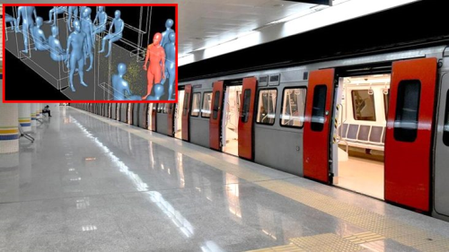 Maske takmann nemini anlatan deney! Bilim insanlar koronavirsn metroda nasl yayldn canlandrd