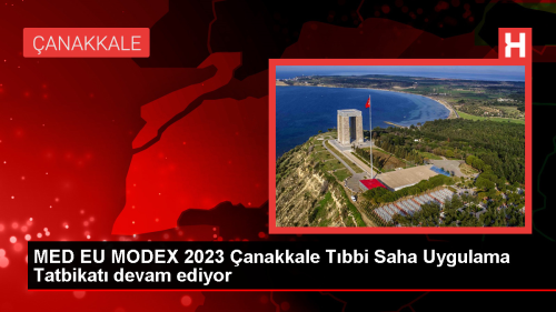 MED EU MODEX 2023 anakkale Tbbi Saha Uygulama Tatbikat Devam Ediyor