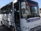 Mobil a�� ekibi, halk otob�s� kooperatifinde Kovid-19 a��s� yap�yor