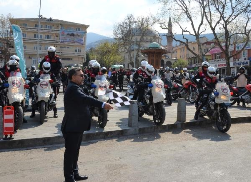 Motosikletliler Kanserle Mcadele in Bir Araya Geldi