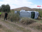 Nev�ehir'de Hafif Ticari Ara� �arampole Devrildi: 5 Yaral�