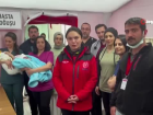 Nurda�� Sahra Hastanesi'nde ilk do�um mutlulu�u
