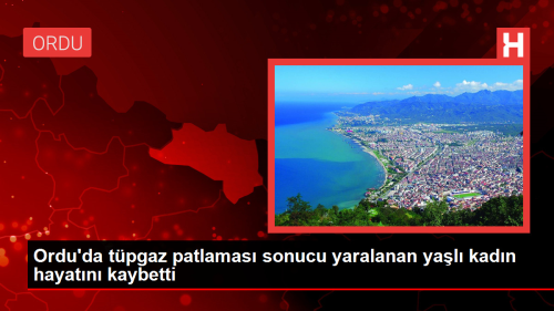 Ordu'da tpgaz patlamas sonucu yaralanan yal kadn hayatn kaybetti