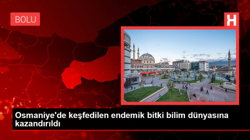 Osmaniye'de kefedilen endemik bitki bilim dnyasna kazandrld