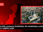 Otomobile �arp��an bisikletliye ilk m�dahaleyi yoldan ge�en sa�l�k�� yapt�