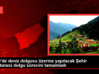 Rize'de 8 Milyon Ton Ta� Kullan�larak Yap�lan �ehir Hastanesi Dolgu S�recini Tamamlad�