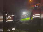 Rize'de evine yol olmayan hasta 700 metre mesafeden yukar�ya �ekildi