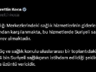 Sa�l�k Bakan� Fahrettin Koca, 4 bin Suriyeli sa�l�k��n�n istihdam edildi�i iddialar�n� yalanlad�