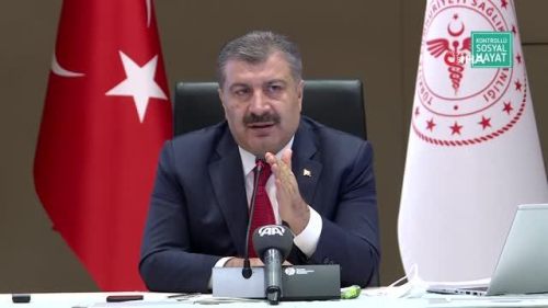 Sa�l�k Bakan� Fahrettin Koca Bilim Kurulu toplant�s� sonras� a��klamalar