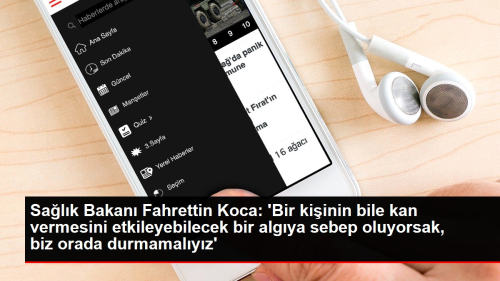 Salk Bakan Fahrettin Koca: 'Bir kiinin bile kan vermesini etkileyebilecek bir algya sebep oluyorsak, biz orada durmamalyz'
