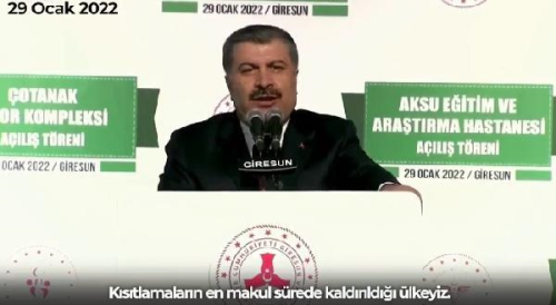 Salk Bakan Fahrettin Koca: 'Tedavi Rehberini' DS'den nce yaynladk