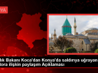 Sa�l�k Bakan� Koca, Konya'da sald�r�ya maruz kalan doktora ge�mi� olsun dile�inde bulundu
