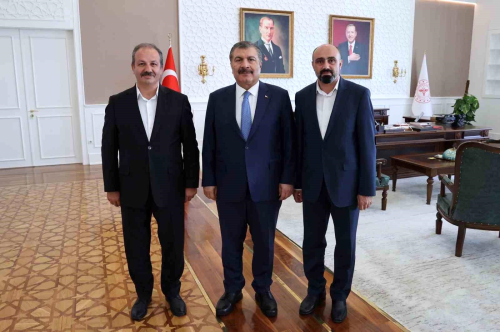 Salk-Sen Genel Bakan Fahrettin Koca'y ziyaret etti
