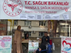 Sa�l�k��lar festival alan�nda vatanda�lar� bilgilendiriyor