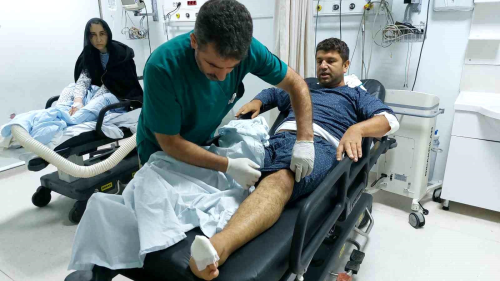Samsun'da Bursluluk Snavna Giden Aile Selde Mahsur Kald