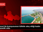 Samsun'da kom�usunun t�fekle ate� etti�i kad�n hastanelik oldu