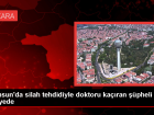 Samsun'da silah tehdidiyle doktoru karan pheli adliyeye sevk edildi