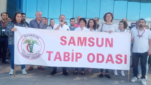Samsun Tabip Odas, Doktorun Silahla Karlmasn Protesto Etti
