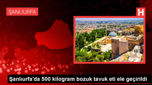 anlurfa'da 500 kilogram bozuk tavuk eti ele geirildi