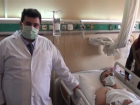 �anl�urfa'da i��inin makinaya kapt�rd��� kolu ameliyatla yerine dikildi