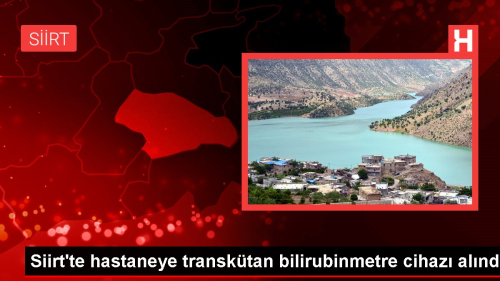 Siirt Eitim ve Aratrma Hastanesine Transktan Bilirubinmetre Cihaz Alnd