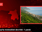 Sinop'ta motosiklet devrildi: 1 yaral�