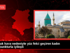 Souk hava nedeniyle yz felci geiren kadn akupunkturla iyileti