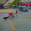 Sokak köpeğinin kovaladığı bisikletli çocuk yayaya çarptı