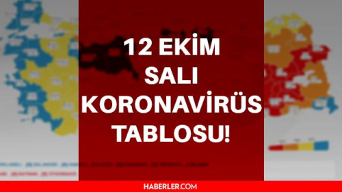 SON DAKKA 12 Ekim Sal 2021 korona tablosu akland! Bugnk corona vaka says ka? 12 Ekim koronavirsten ka kii ld?