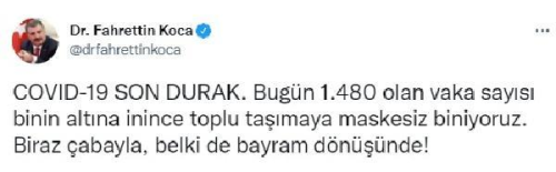 Son dakika haberi! Koronavirs salgnnda gnlk vaka says 1480 oldu (2)