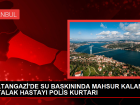 Sultangazi'de sa�anak ya��� nedeniyle su bask�n�nda mahsur kalan yatalak hasta kurtar�ld�