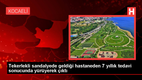 Tekerlekli sandalyede geldii hastaneden 7 yllk tedavi sonucunda yryerek kt