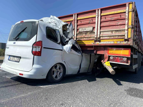 Tekirda Ergene'de Kontrolden kan Ara Trn Altna Girdi